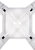 Chivari White Hi Gloss Tolix Style Metal Stool BTMW-AX-T
