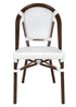 Toulouse White French Bistro Set Includes 48" x 36" Table and 4 Chairs FBK-SQ-WWD-WD4-AX