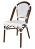 Toulouse White French Bistro Set Includes 48" x 36" Table and 4 Chairs FBK-SQ-WWD-WD4-AX