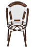 Toulouse White French Bistro Set Includes 48" x 36" Table and 4 Chairs FBK-SQ-WWD-WD4-AX