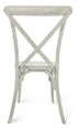Chivari White Distressed ToughResin™ Cross Back Chair CXRWD-ZG-T