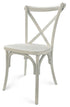 Chivari White Distressed ToughResin™ Cross Back Chair CXRWD-ZG-T