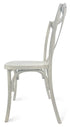 Chivari White Distressed ToughResin™ Cross Back Chair CXRWD-ZG-T