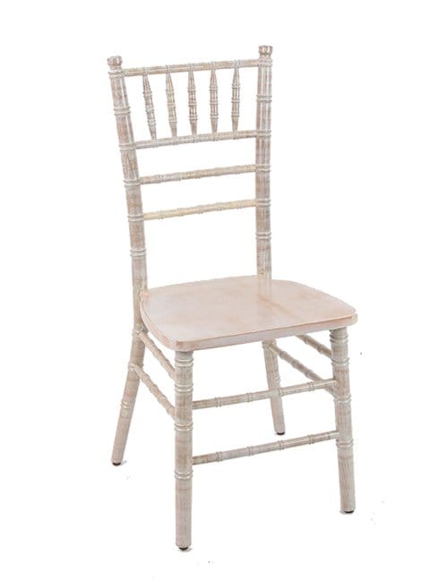 Chivari Ivory Distressed ToughWood™ Chiavari Chair CCWID-ZG-T