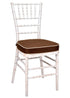 Chivari White Distressed WoodGrain™ Resin Steel Skeleton™ Chiavari Chair CCRWDB-STEEL-AX-T