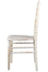 Chivari 40 Chair Pack White Distressed ToughWood™ Chiavari Chair CCWWD-ZG-T-40