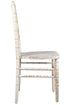 Chivari White Distressed ToughWood™ Chiavari Chair CCWWD-ZG-T