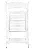 Chivari White Resin Folding Chair with Slatted Seat and White Padded Seat – 2 Styles in 1 CFRW2N1-SLATTED-CX-T