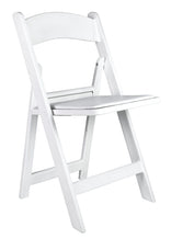 White SuperResin™ Folding Chair with Stainless Steel Hardware