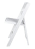 Chivari White Resin Folding Chair CFRW-X-AX-T