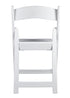 Chivari White Resin Folding Chair CFRW-X-AX-T