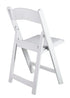 Chivari White Resin Folding Chair CFRW-X-AX-T