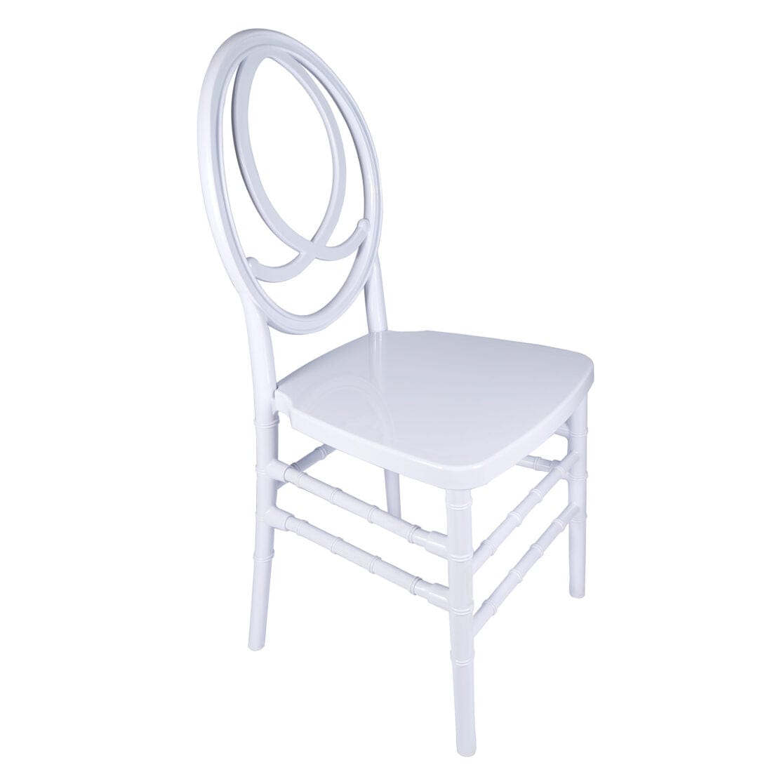 Chivari White ToughResin™ Infinity Chair CIRW-ZG-T
