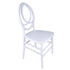 Chivari White ToughResin™ Infinity Chair CIRW-ZG-T