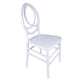 Chivari White ToughResin™ Infinity Chair CIRW-ZG-T