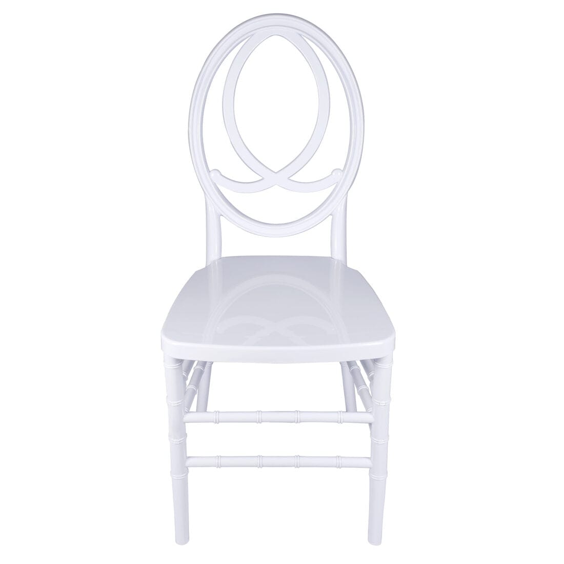 Chivari White ToughResin™ Infinity Chair CIRW-ZG-T