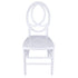 Chivari White ToughResin™ Infinity Chair CIRW-ZG-T