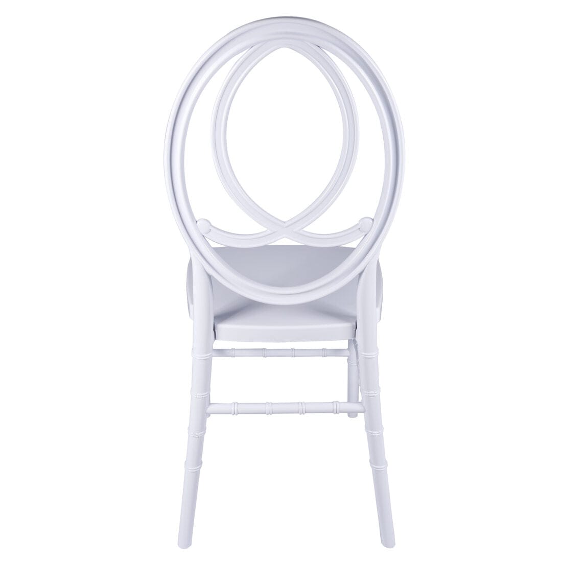 Chivari White ToughResin™ Infinity Chair CIRW-ZG-T