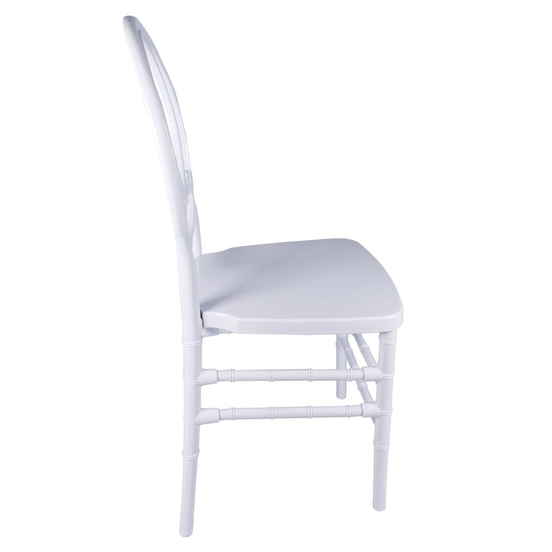 Chivari White ToughResin™ Infinity Chair CIRW-ZG-T