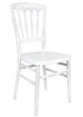 Chivari White Steel Skeleton™ Resin Napoleon Chair CNRW-STEEL-CX-T