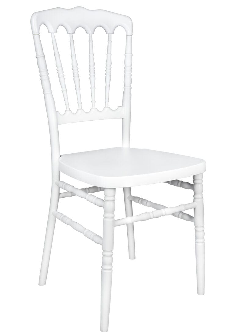Chivari 40 Chair Pack White Steel Skeleton™ Resin Napoleon Chair CNRW-ST-CX-40