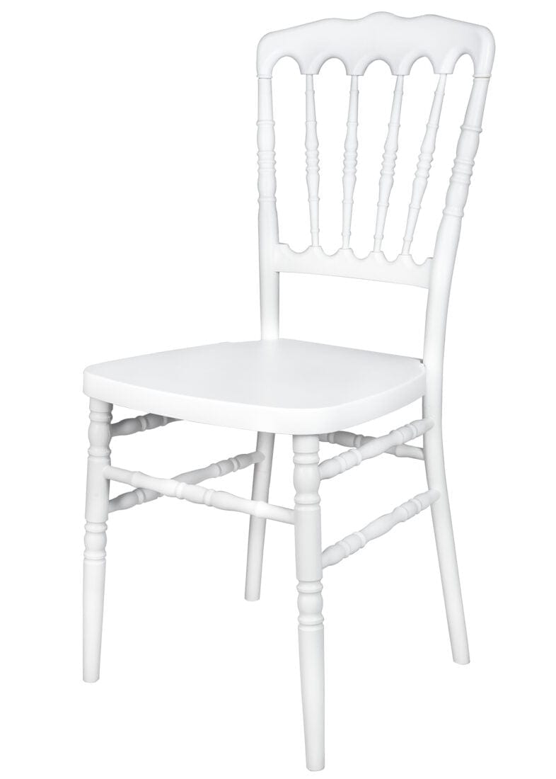 Chivari 40 Chair Pack White Steel Skeleton™ Resin Napoleon Chair CNRW-ST-CX-40