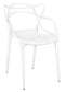 Chivari White Resin Orbit Chair CSRW-ZG-T