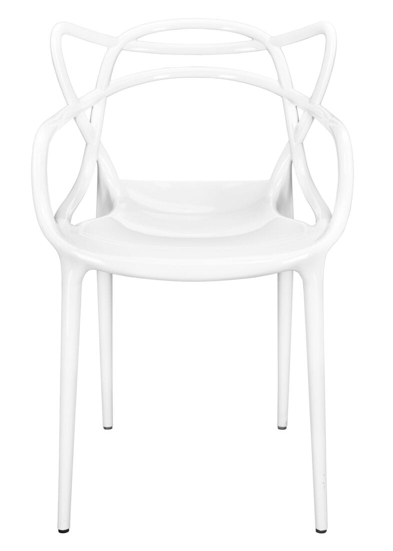 Chivari White Resin Orbit Chair CSRW-ZG-T