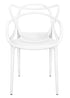 Chivari White Resin Orbit Chair CSRW-ZG-T