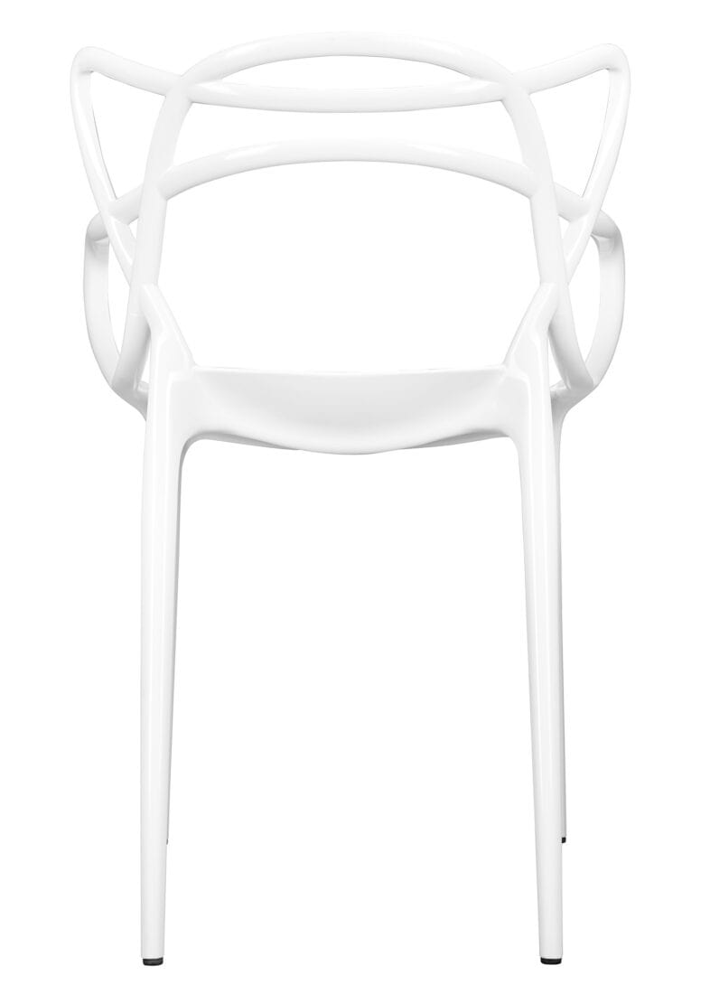 Chivari White Resin Orbit Chair CSRW-ZG-T