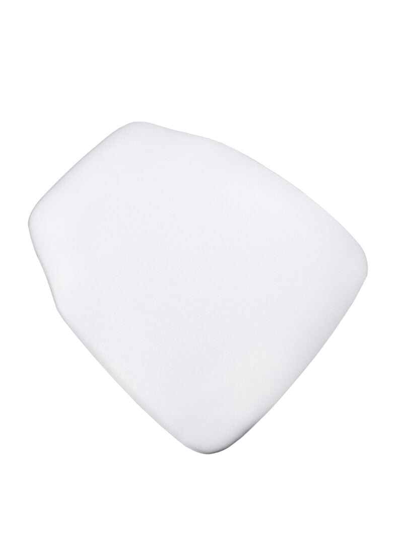 Chivari White 1.75" Thick Fabric Panel Chiavari Chair Cushion CUSHPANFABWHI-AX-T