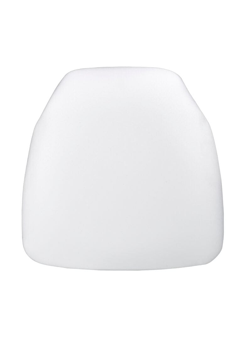 Chivari White 1.75" Thick Fabric Panel Chiavari Chair Cushion CUSHPANFABWHI-AX-T