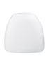 Chivari White 1.75" Thick Fabric Panel Chiavari Chair Cushion CUSHPANFABWHI-AX-T