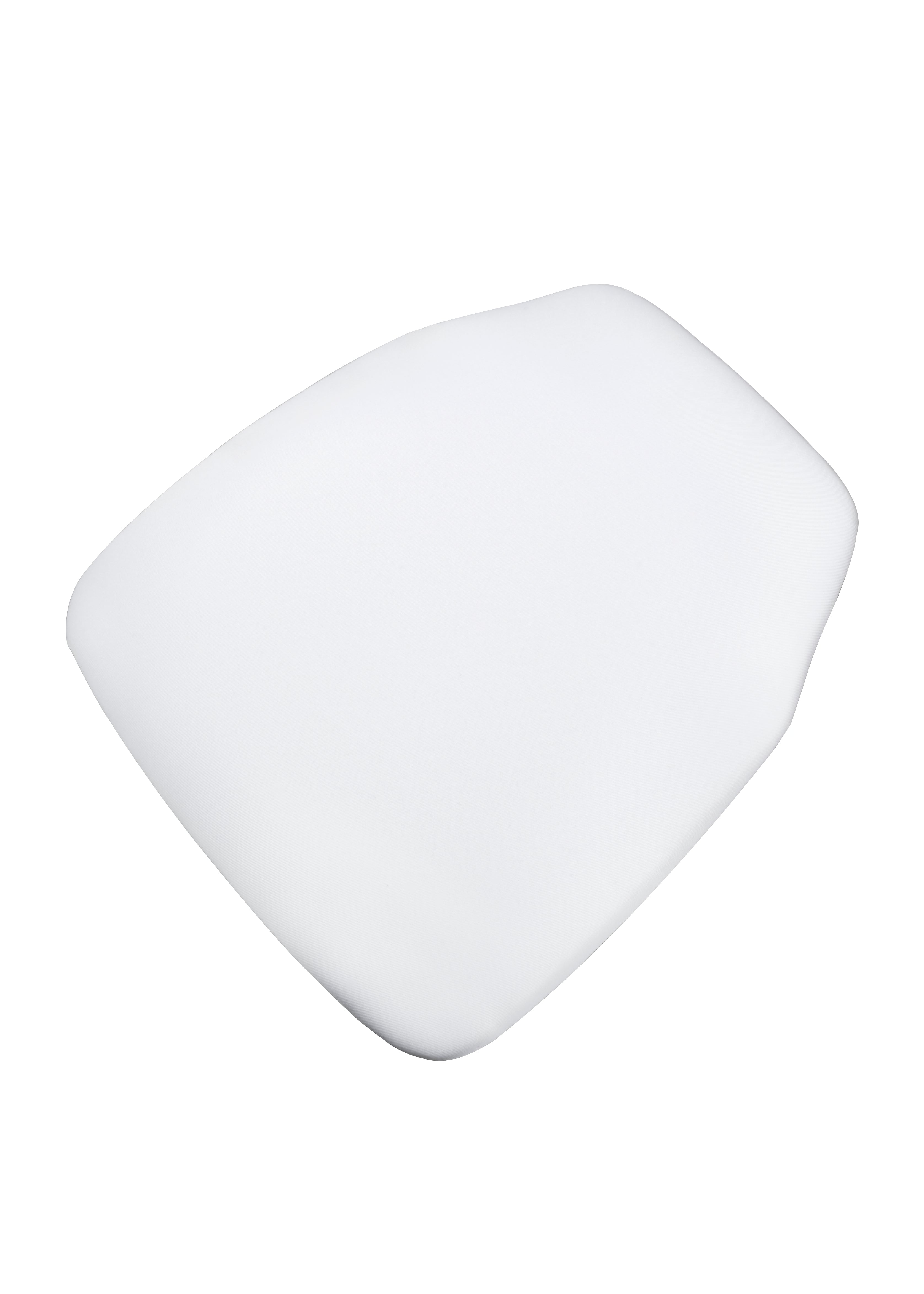 Chivari White 1.75" Thick Fabric Panel Chiavari Chair Cushion CUSHPANFABWHI-AX-T