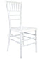 Chivari Sparkling Pearl White Resin Steel Skeleton™ Chiavari Chair CCRPWSP-STEEL-AX-T