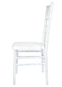 Chivari Sparkling Pearl White Resin Steel Skeleton™ Chiavari Chair CCRPWSP-STEEL-AX-T