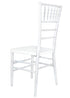 Chivari Sparkling Pearl White Resin Steel Skeleton™ Chiavari Chair CCRPWSP-STEEL-AX-T