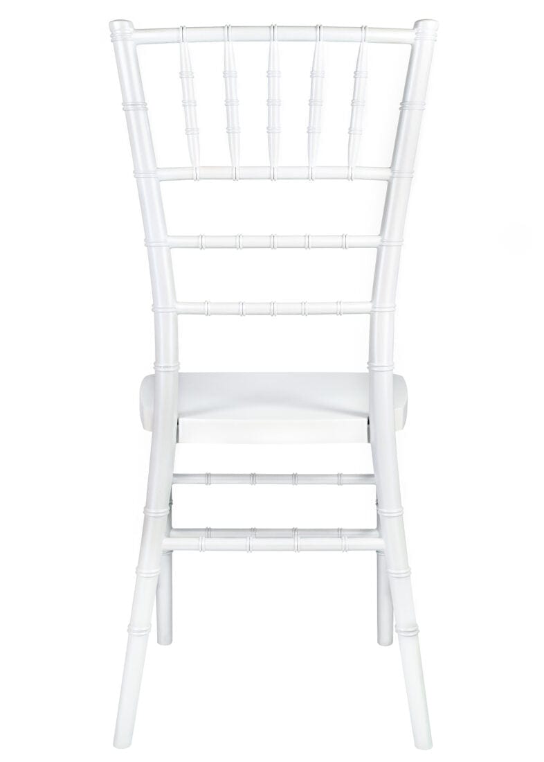 Chivari Sparkling Pearl White Resin Steel Skeleton™ Chiavari Chair CCRPWSP-STEEL-AX-T