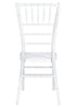 Chivari Sparkling Pearl White Resin Steel Skeleton™ Chiavari Chair CCRPWSP-STEEL-AX-T