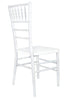 Chivari Sparkling Pearl White Resin Steel Skeleton™ Chiavari Chair CCRPWSP-STEEL-AX-T