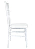 Chivari Sparkling Pearl White Resin Steel Skeleton™ Chiavari Chair CCRPWSP-STEEL-AX-T