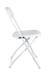 Chivari 100 Pack White Plastic Folding Chair and 10 96" (8 Foot) Rectangular Plywood Banquet Table CFPW-100PLY96-KT