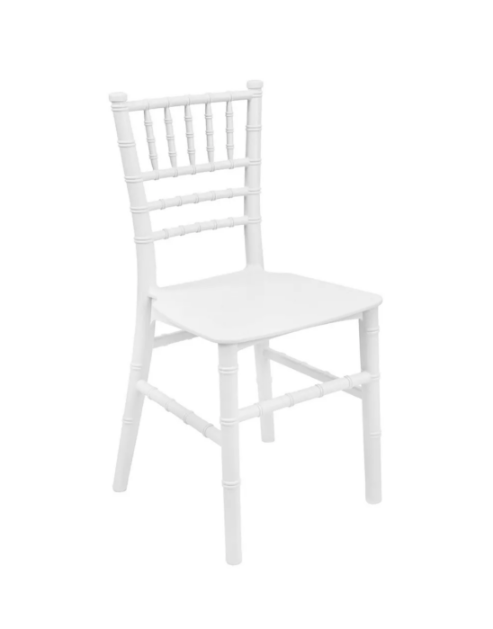 White Kids Chiavari Chair by Chivari CCPW-KID-SG-T