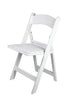 Chivari White Resin Folding Chair CFRW-X-AX-T