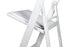 Chivari White Resin Folding Chair CFRW-X-AX-T