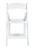 Chivari White with White Vinyl Cushion Resin Steel Skeleton™ Folding Chair CFRW-ST-A