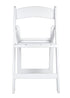 Chivari White SuperResin Folding Chair CFRW-AX-T