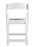 Chivari White SuperResin Folding Chair CFRW-AX-T