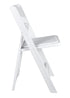 Chivari White SuperResin Folding Chair CFRW-AX-T