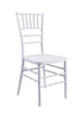 Chivari White Resin Steel Skeleton™ Chiavari Chair (Per Chair Price Shown – Sold only in Quantities of 4) Some Assembly Required CCRW-U4-STEEL-AX-T